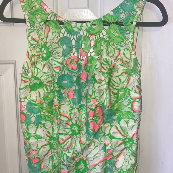 Lilly Pulitzer Rana SAND BAR Splish Lace Dress - Picture 3 of 6